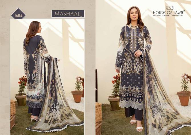 House Of Lawn Mashaal Lawn Cotton Fancy Wear Designer Pakistani Salwar Kameez Collection
